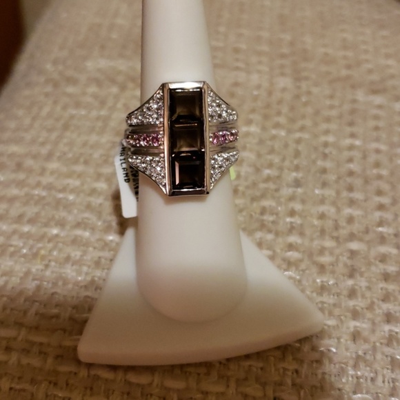 Jewelry - 2.75ctw smoky quartz w/ .34ctw round pink tourmali